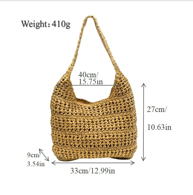 Hobo Bag Made of Hand-Knotted Material Kalsten
