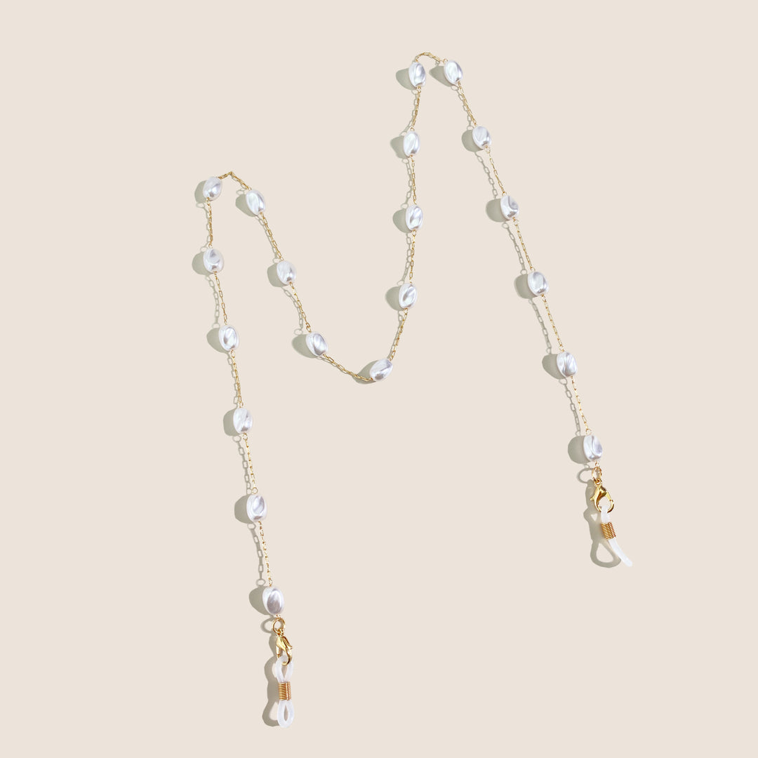 Pearl-Accented Eyewear Chain Kalsten
