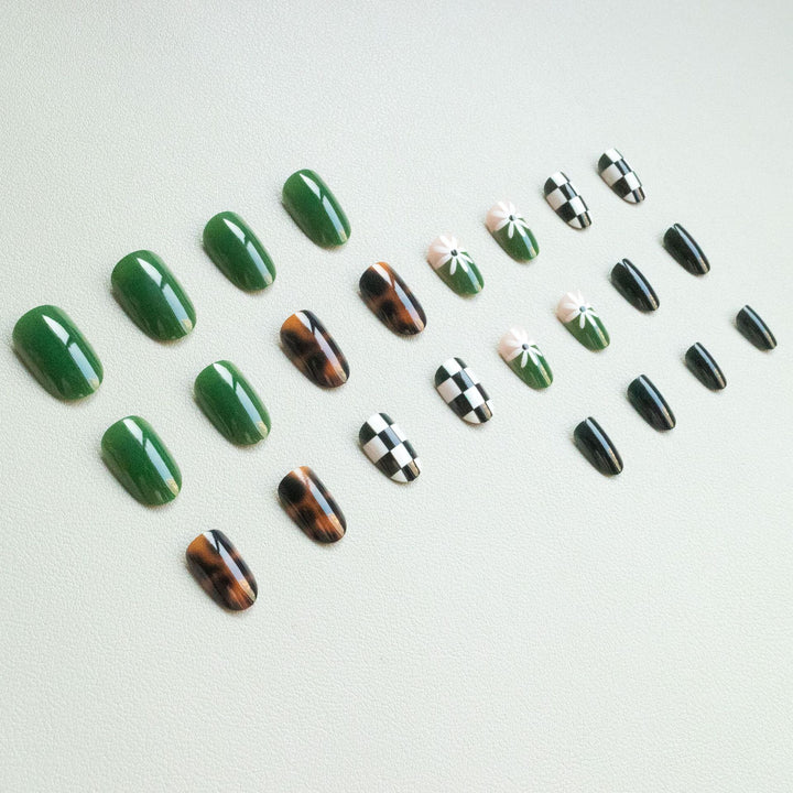 Artistic Abstract Nail Design
