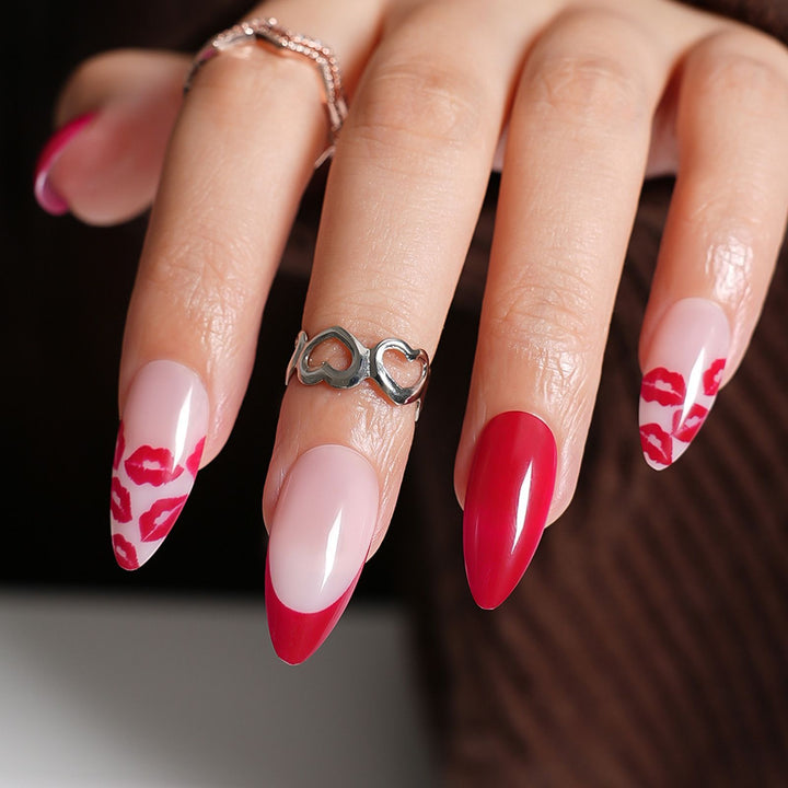 Artificial nails with modern night motif Kalsten