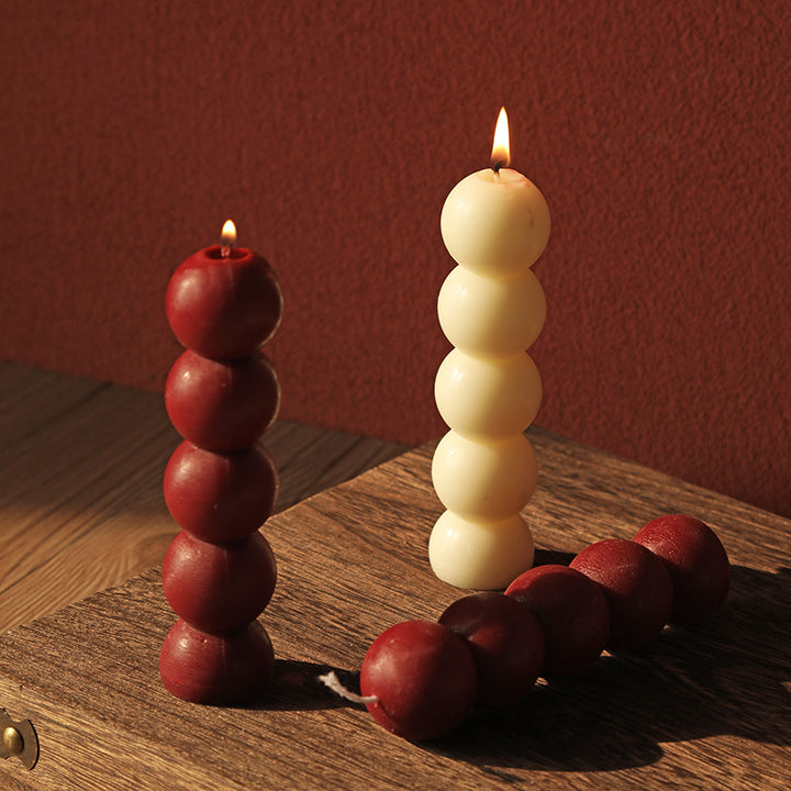 Decorative Unscented Soy Tealight Sphere Candle Gift Set