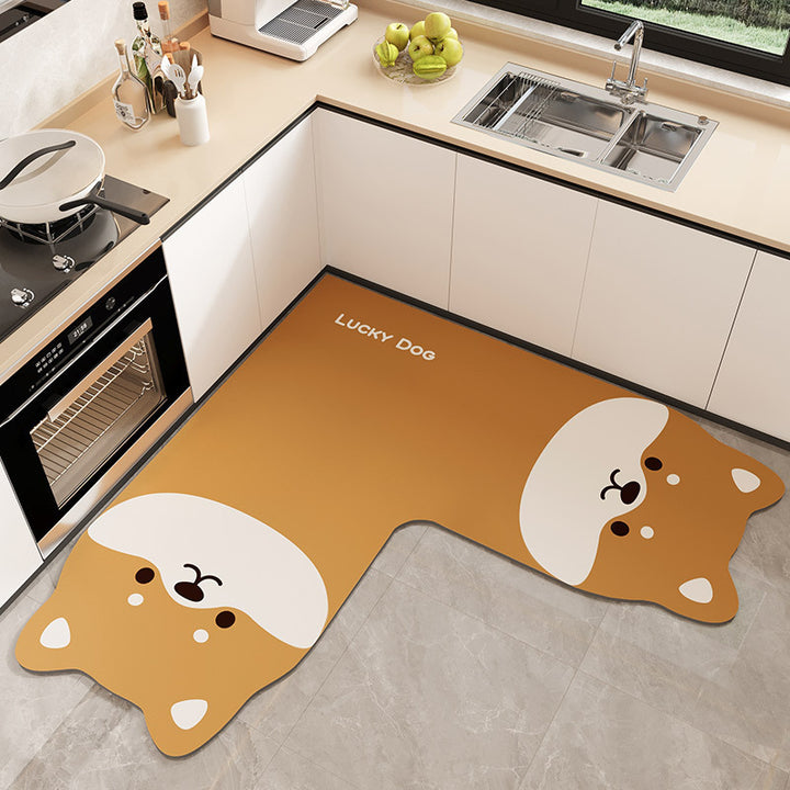 Cartoon-Themed Kitchen Mat Kalsten