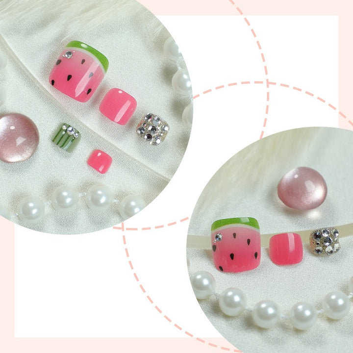 Creative Nail Design Set with Watermelon Elements Kalsten