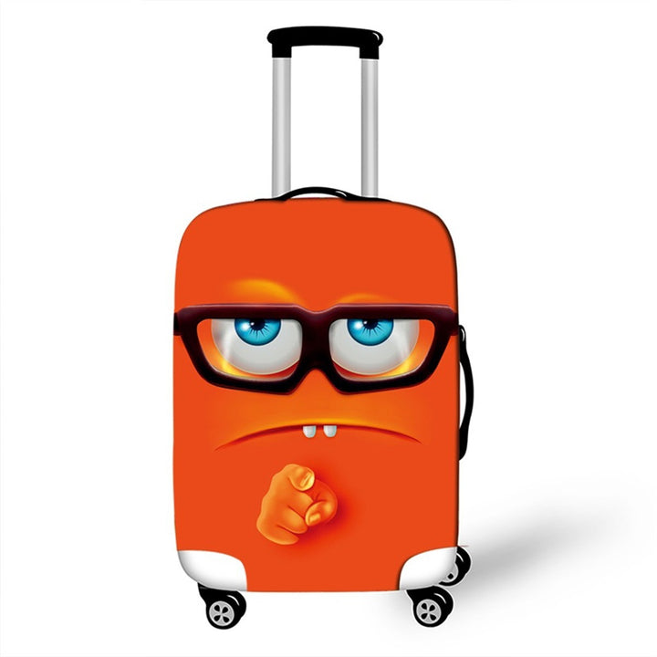 Unisex Hard-shell suitcase with funny cartoon face Kalsten