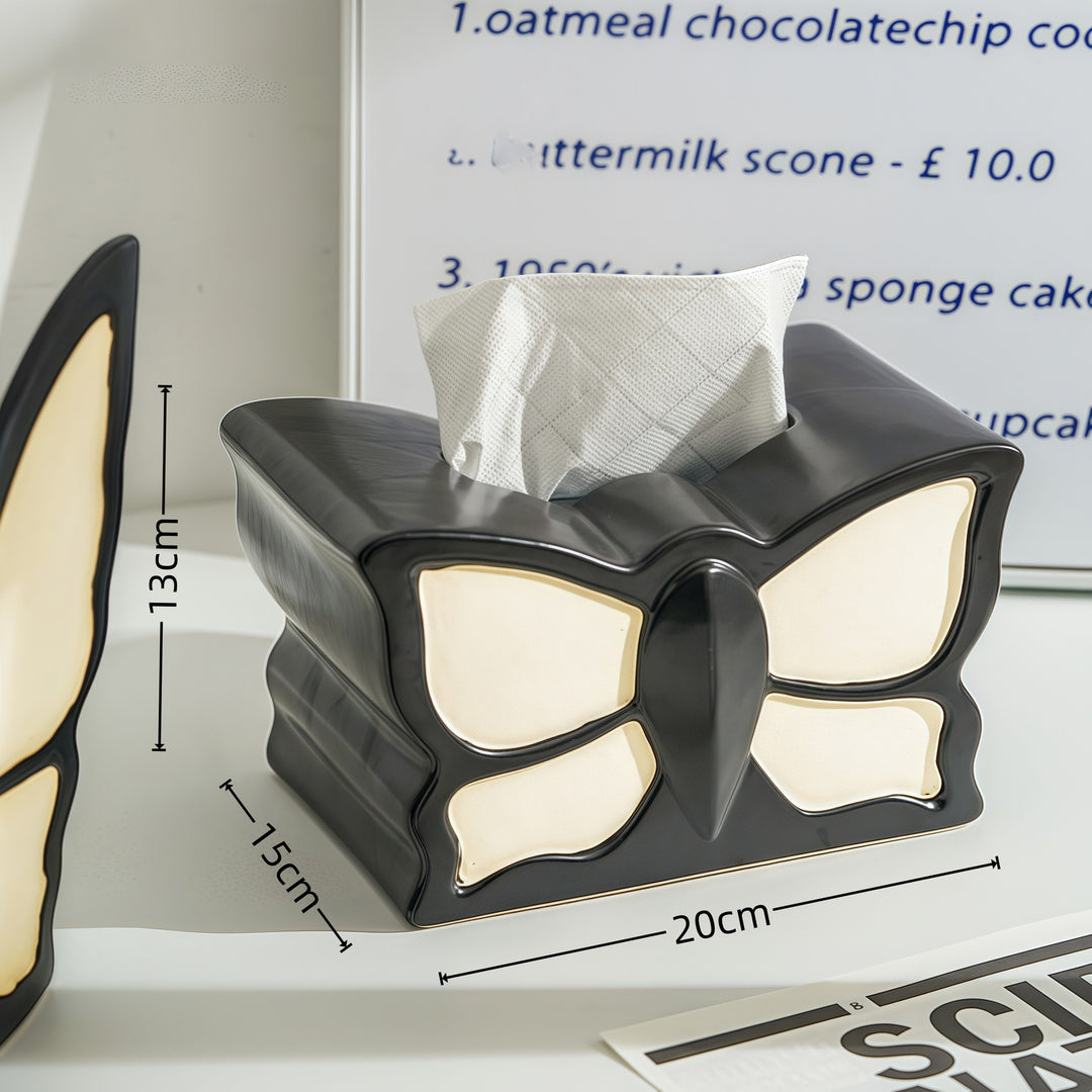 Decorative Butterfly Tissue Holder for Home Display