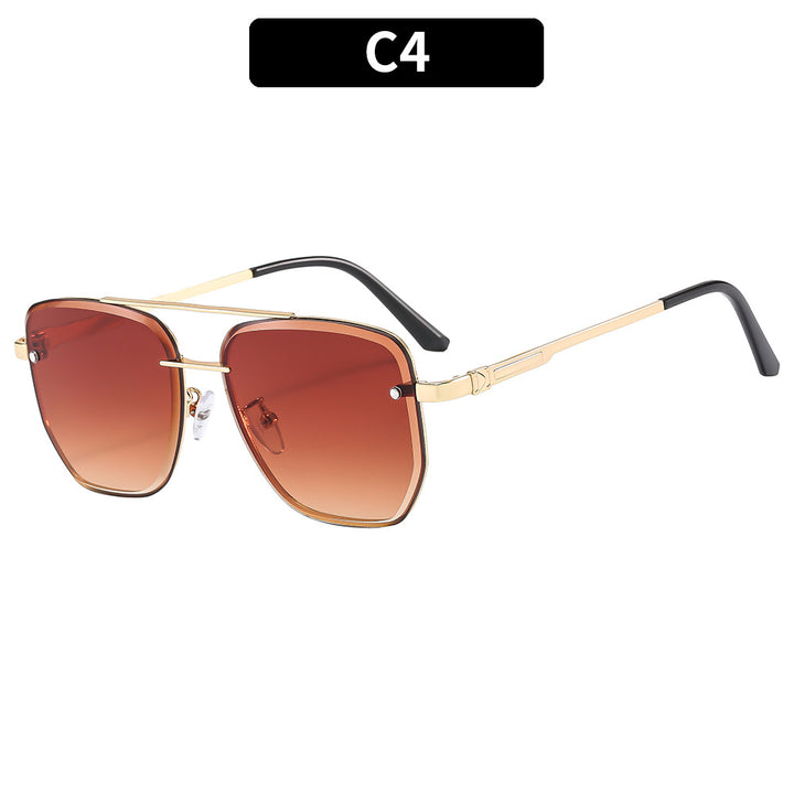 Hexagonal Metal Frame Sunglasses