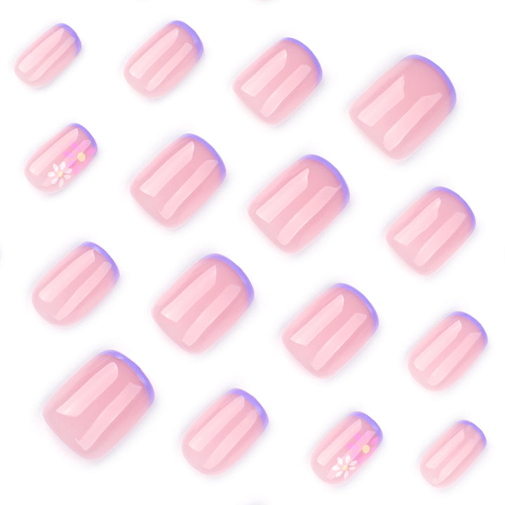 Floral Accent Press-On Nail Tips Kalsten