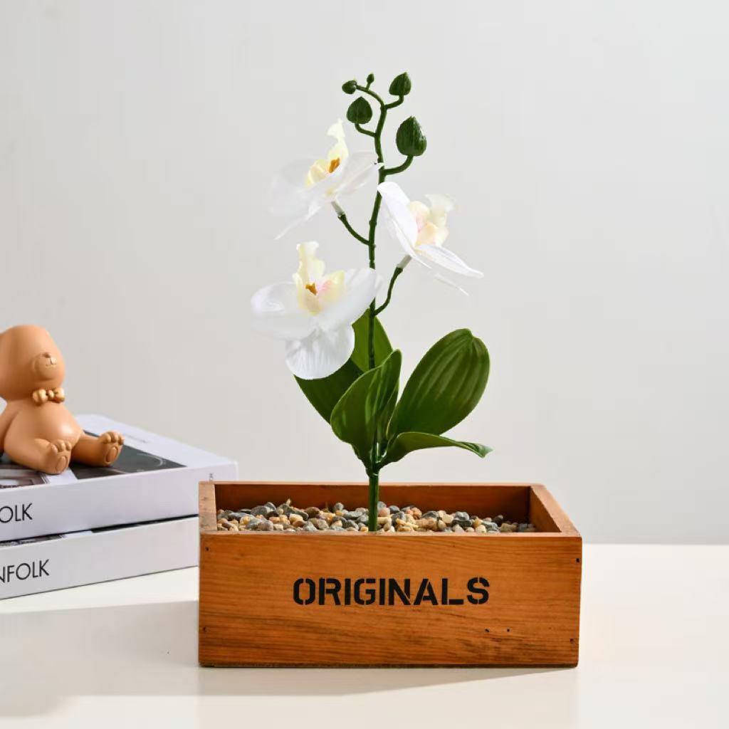 Elegant Artificial Orchid Arrangement for Tabletop Decor