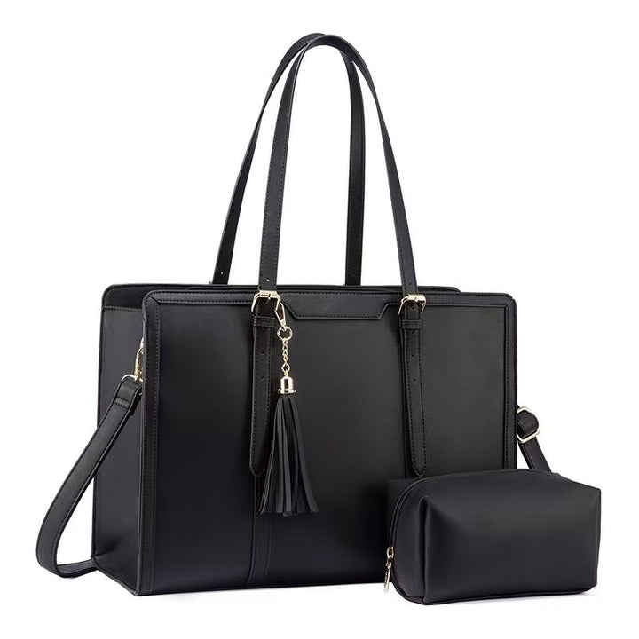 Elegant and Spacious Handbag with Removable Cosmetic Pouch Kalsten