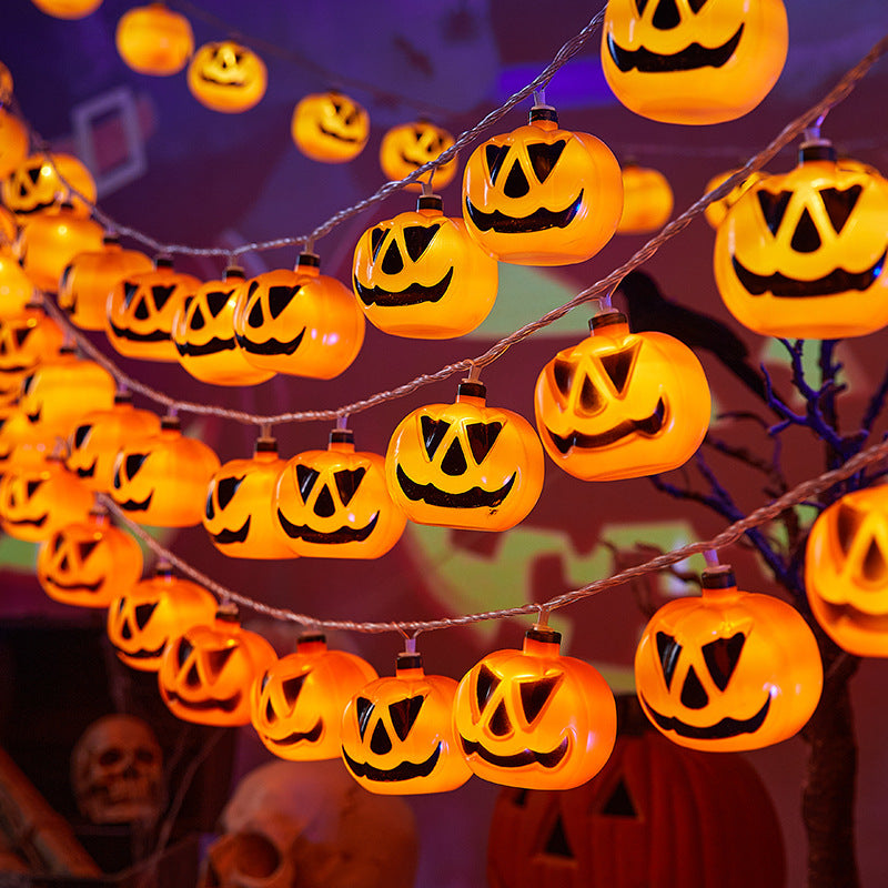 Decorative Halloween string lights with pumpkin motifs Kalsten