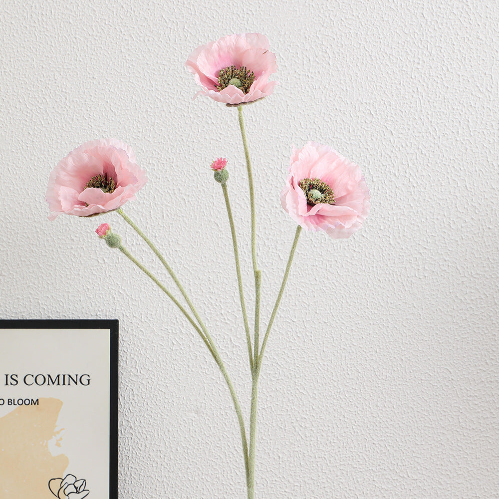 Artificial Romantic Poppy Bouquet
