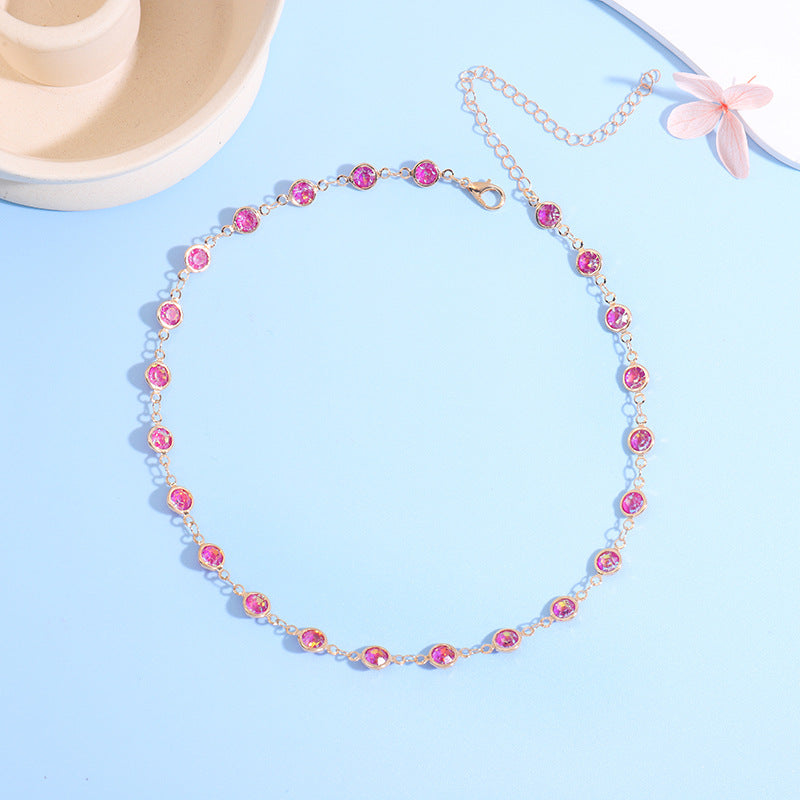 Sparkling Crystal Choker Necklace Kalsten