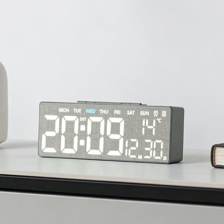 Digital alarm clock with temperature sensor and date display Kalsten