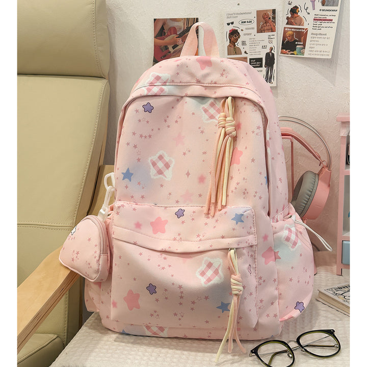 Cartoon-Embellished Casual Backpack Kalsten