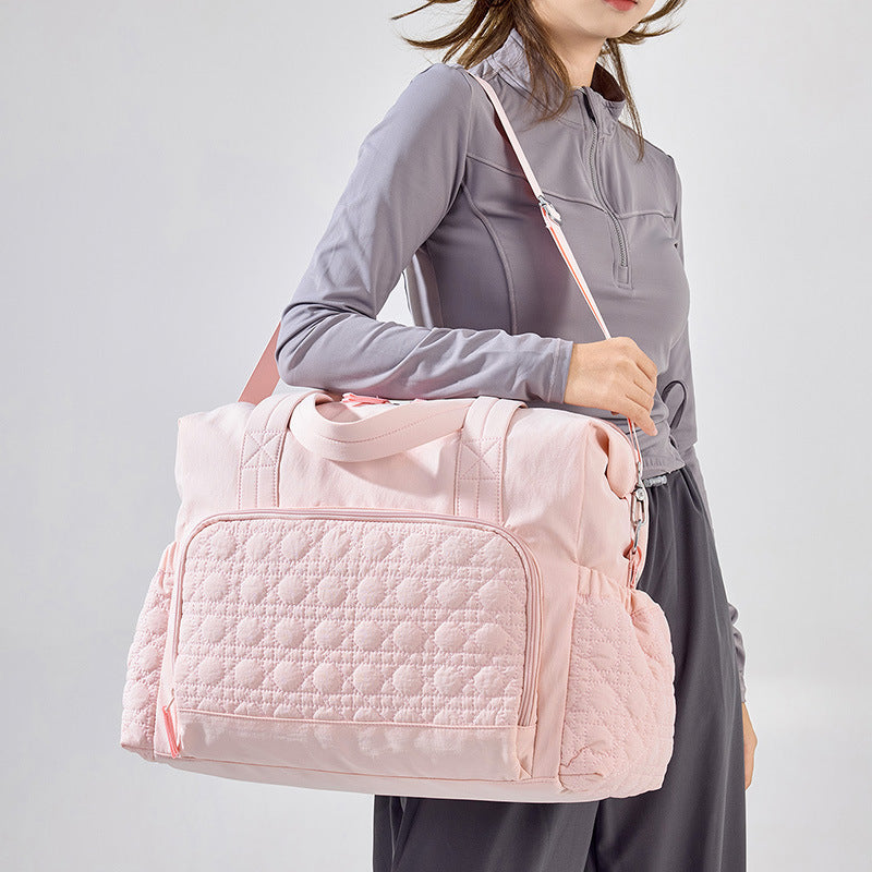 Multifunctional Quilted Gym Tote