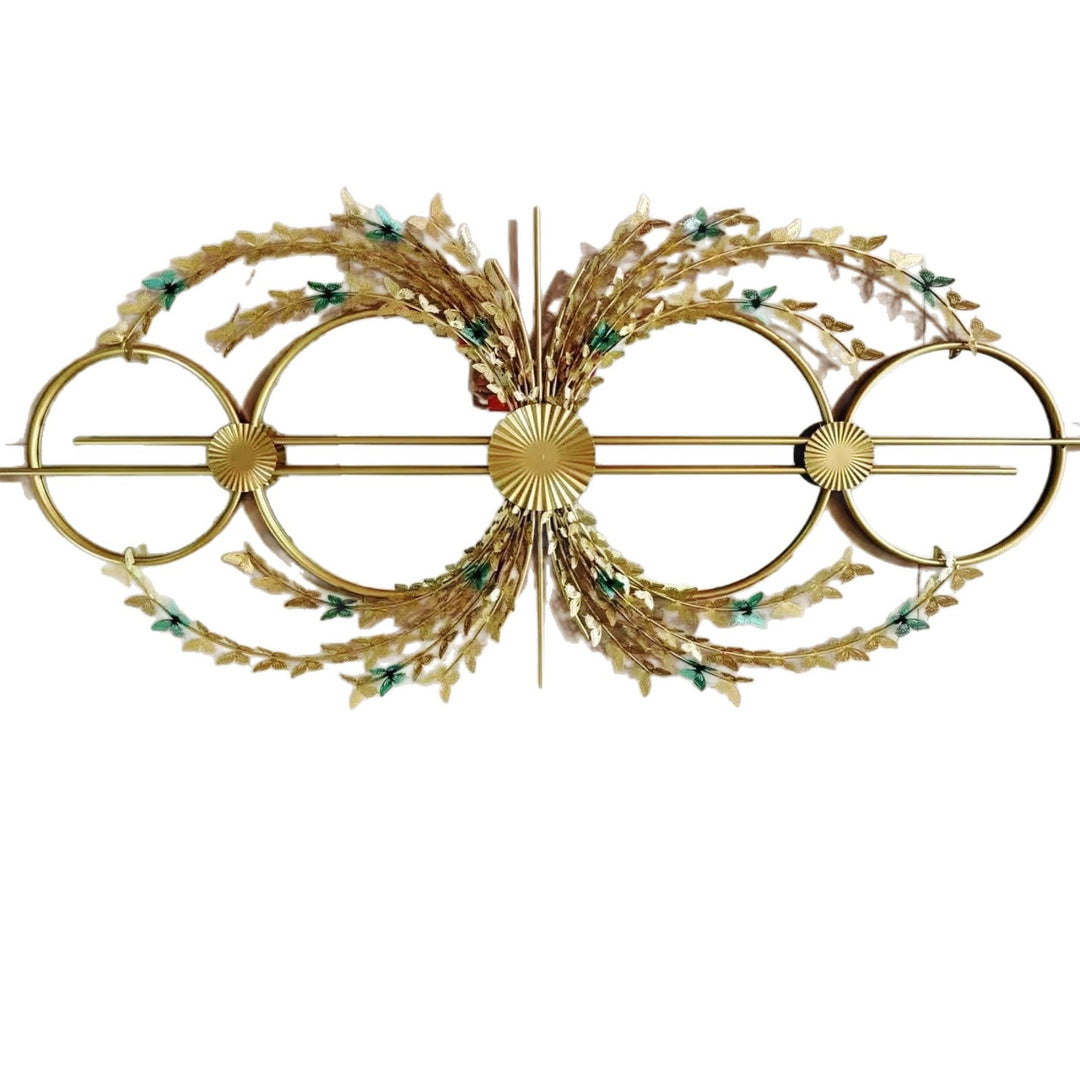 Decorative Wall Mirror with Floral Design Kalsten
