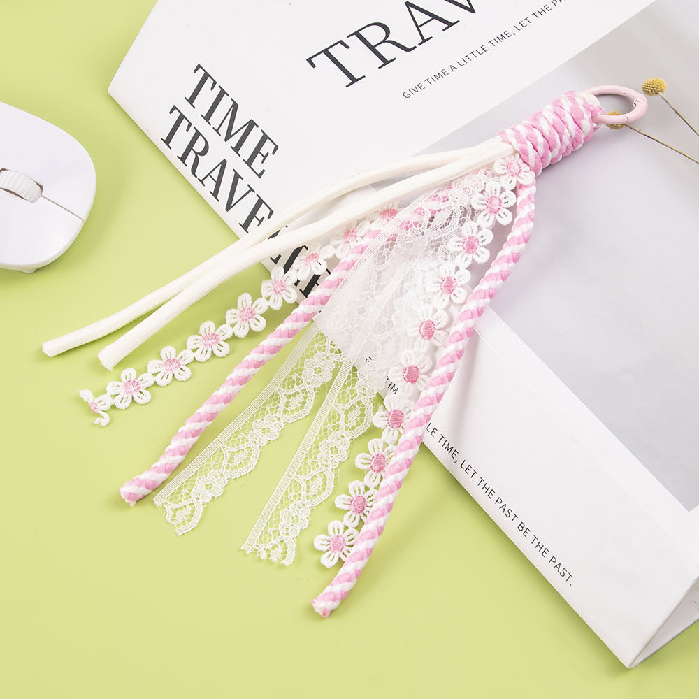 Decorative Lace and Braided Keychain Kalsten