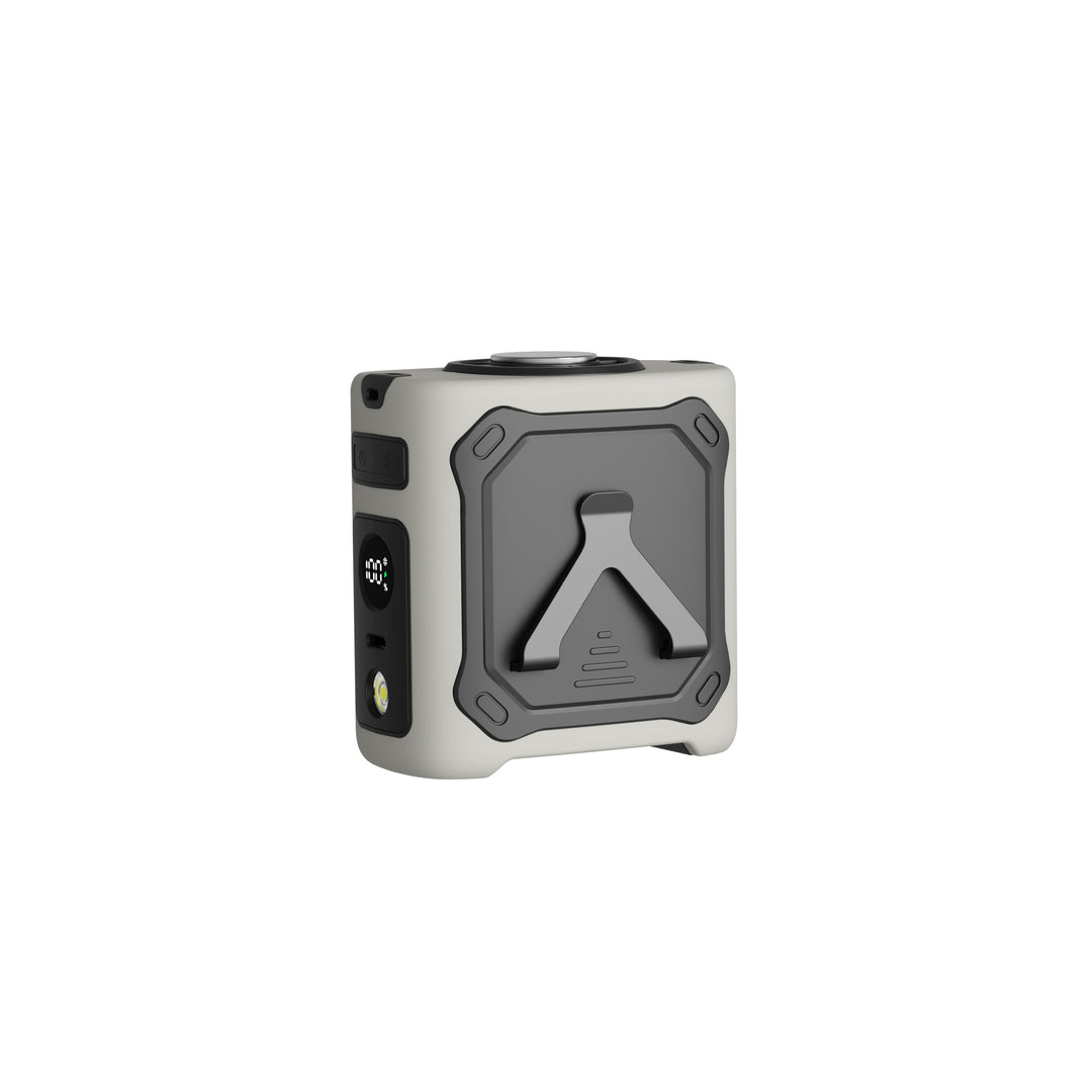 Unisex portable power bank with LED flashlight, SOS mode, folding stand, and digital battery display Kalsten