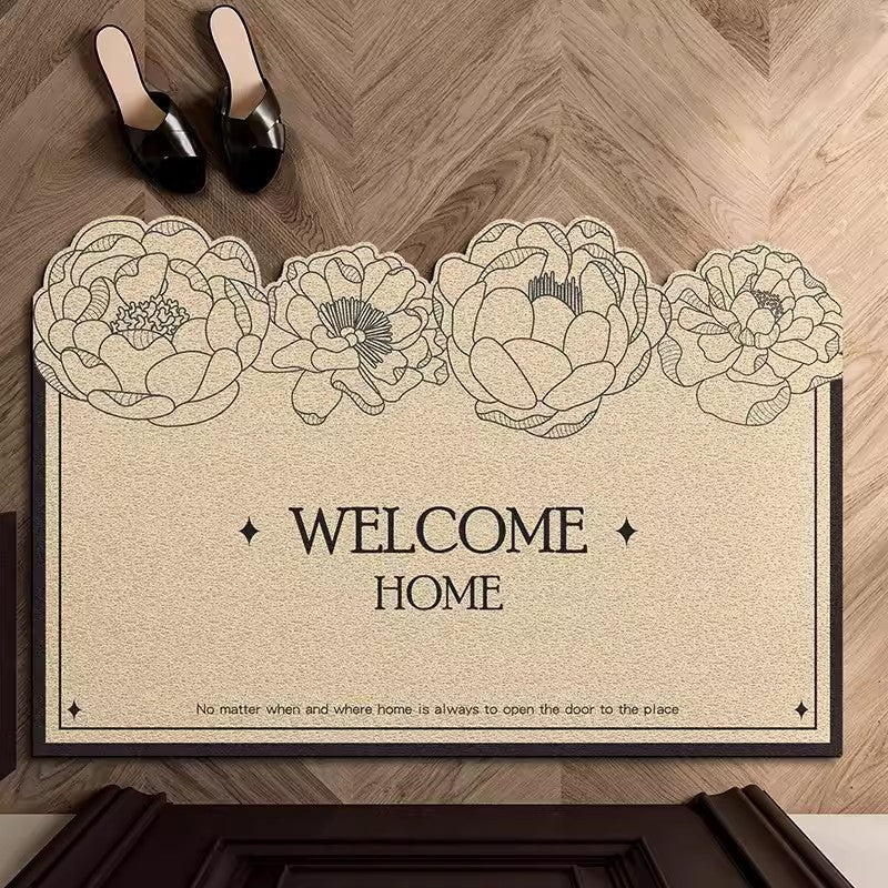 Floral Design Indoor Mat