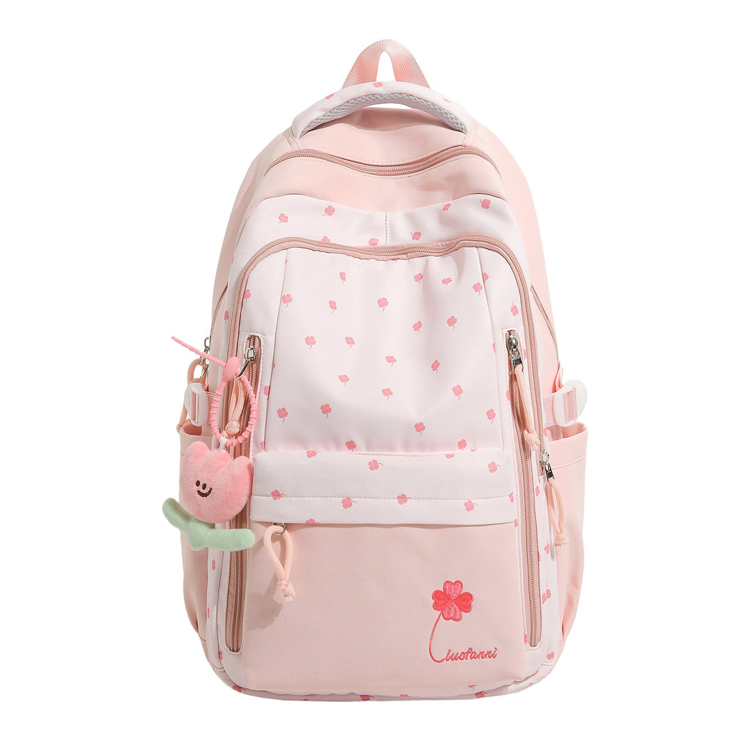 Playful Floral-Themed School Backpack Kalsten
