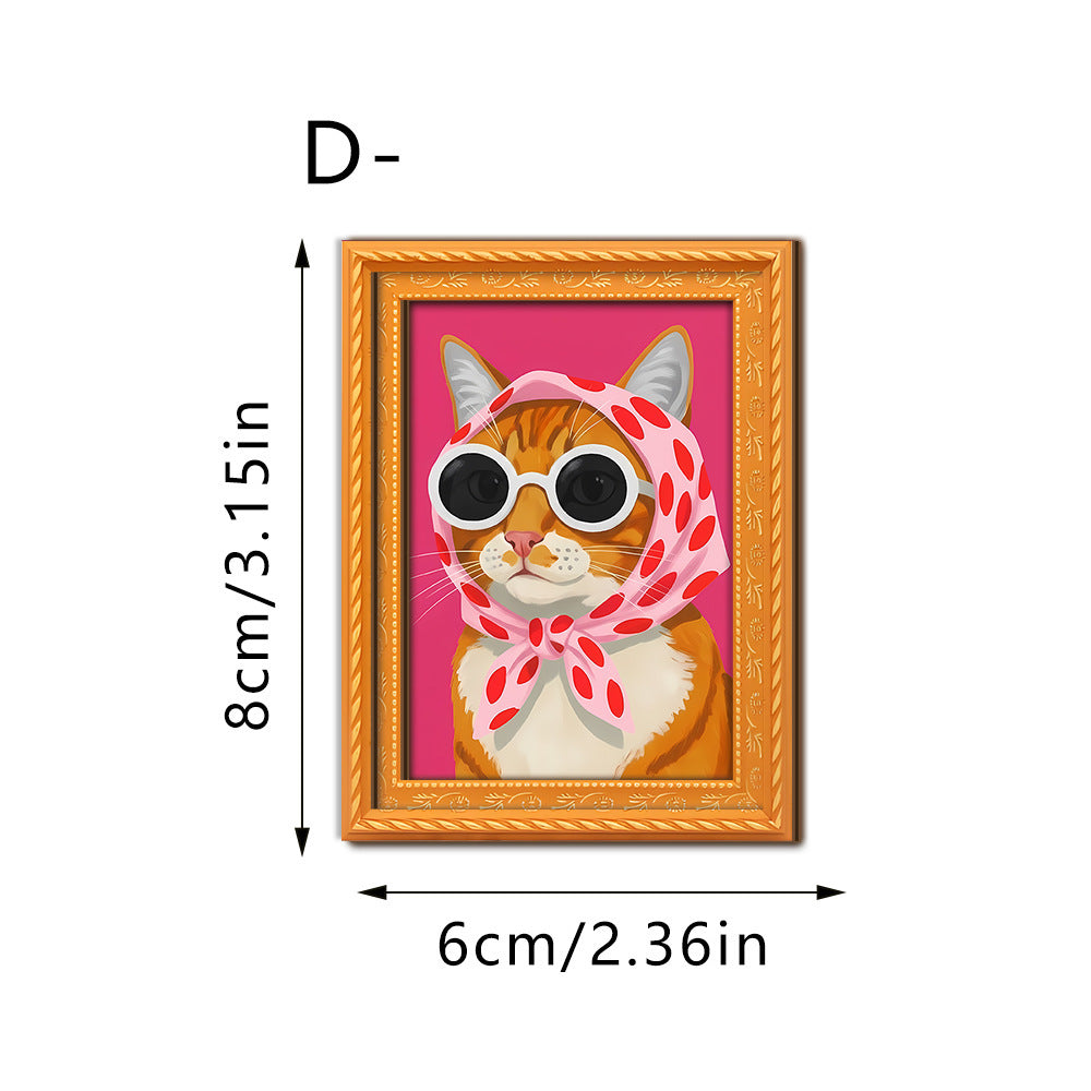 Decorative cat art with futuristic design Kalsten