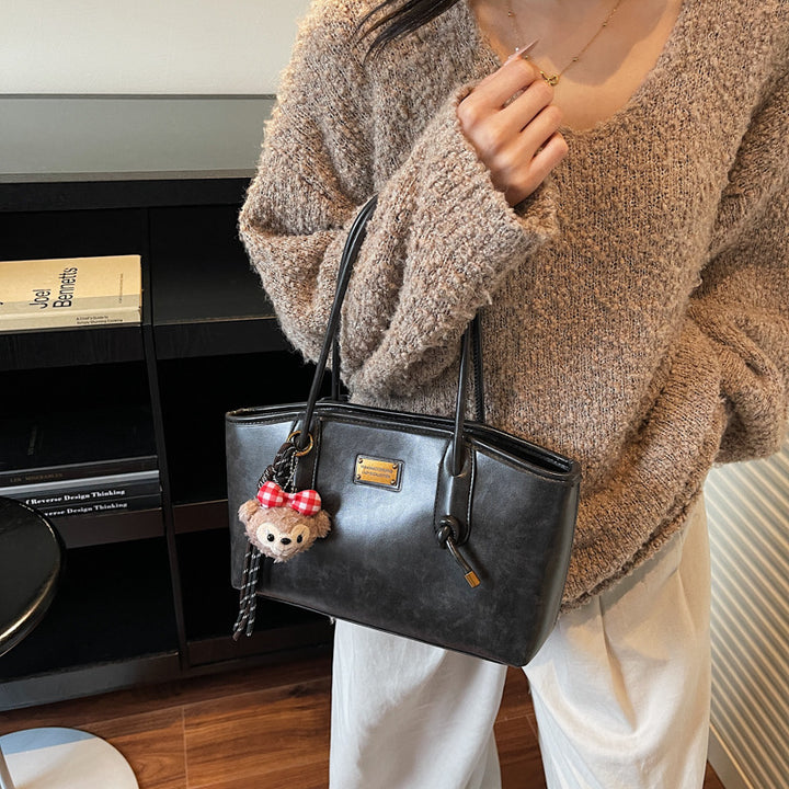 Elegant Structured Leather Tote Kalsten