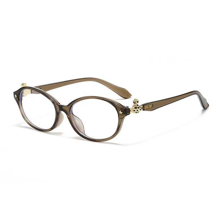 Women's fashionable optical glasses in elegant oval design with golden accents Kalsten