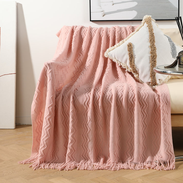 Stylish Textured Throw Blanket