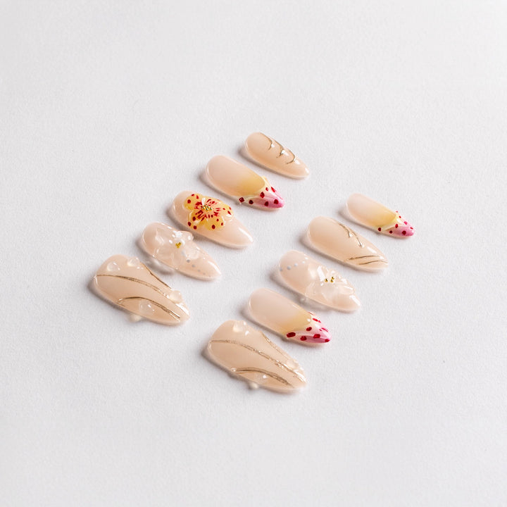 Floral Artistry Press-On Nails