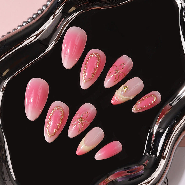 Elegant Abstract Press-On Nail Set Kalsten