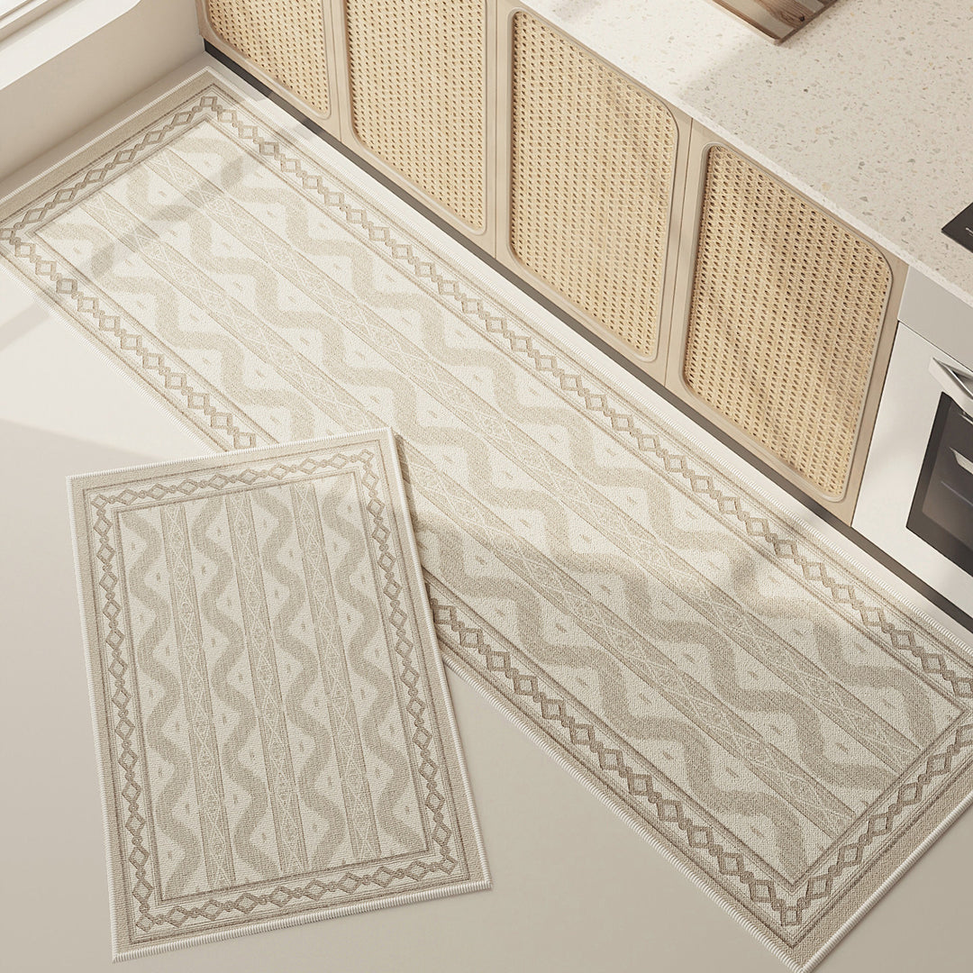Geometric Pattern Kitchen Runner Mat