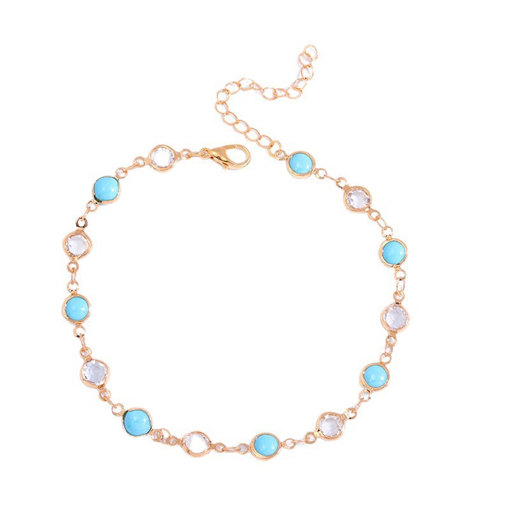 Decorative Gemstone Anklet Kalsten
