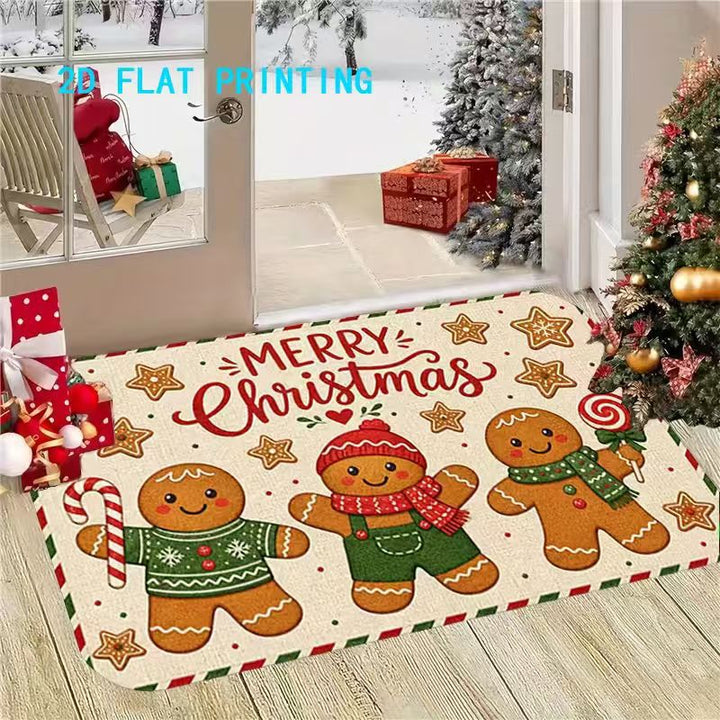Festive Reindeer-Themed Welcome Mat Kalsten