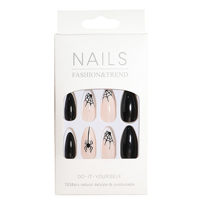 Artistic Spider Design Press-On Nails Kalsten