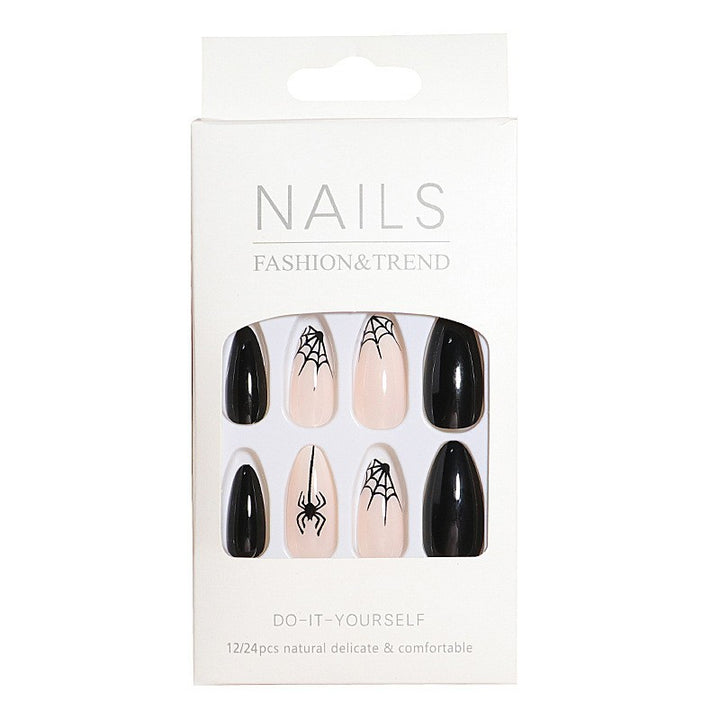 Artistic Spider Design Press-On Nails Kalsten