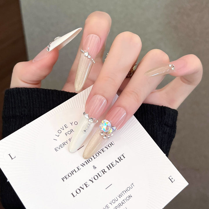 Elegant Floral Design Press-On Nail Extensions Kalsten