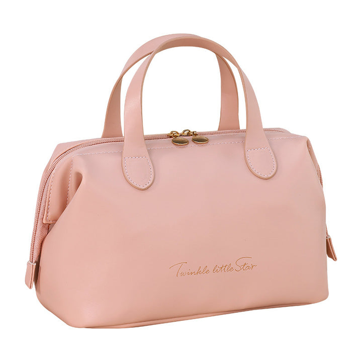 Cosmetic transport bag made of high-quality synthetic leather with stylish design Kalsten