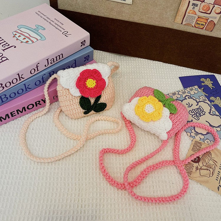 Floral-Themed Crochet Mini Bag