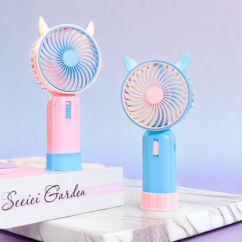 Ladies Portable Handheld Fan with Cute Bear Design Kalsten