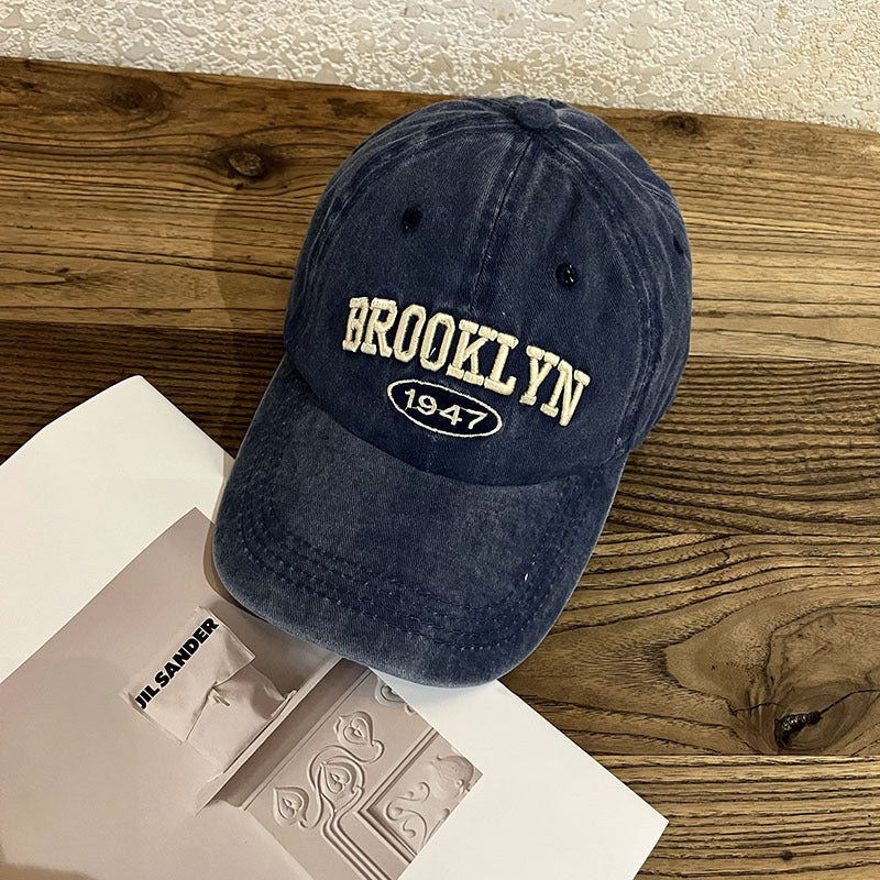 Vintage-Inspired Distressed Baseball Cap