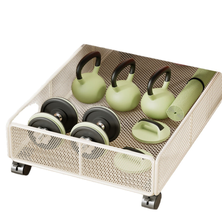 Low-Profile Underbed Metal Mesh Storage Basket