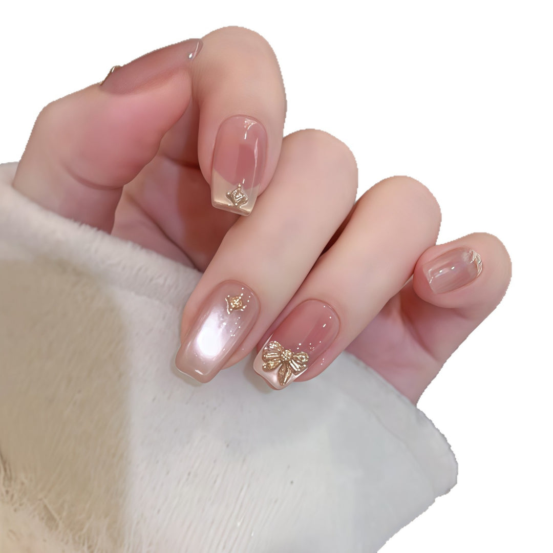 Artificial artificial nails with elegant glitter details Kalsten