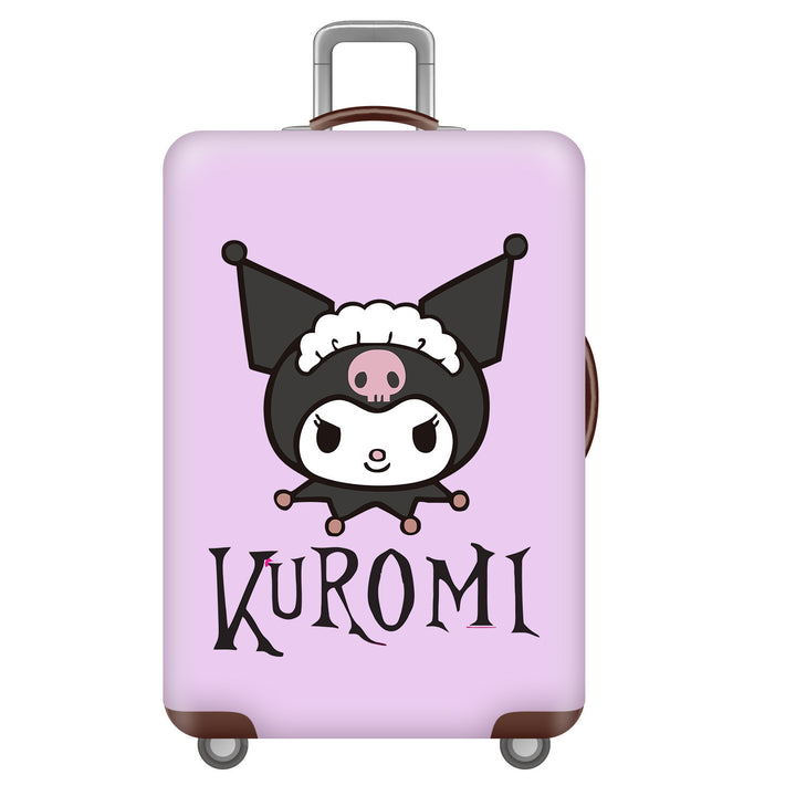 Unisex children's suitcase with reinforced hard shell, telescopic handle and Kuromi motif Kalsten