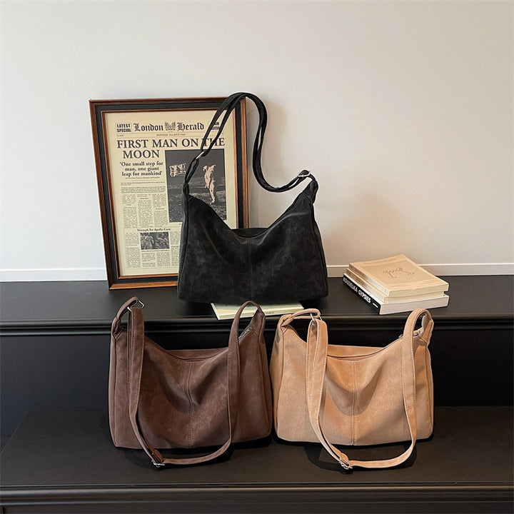 WoSoft Textured Faux Leather Hobo Bag Kalsten