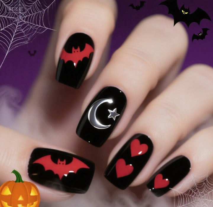Artistic Halloween Themed Nail Art Kalsten