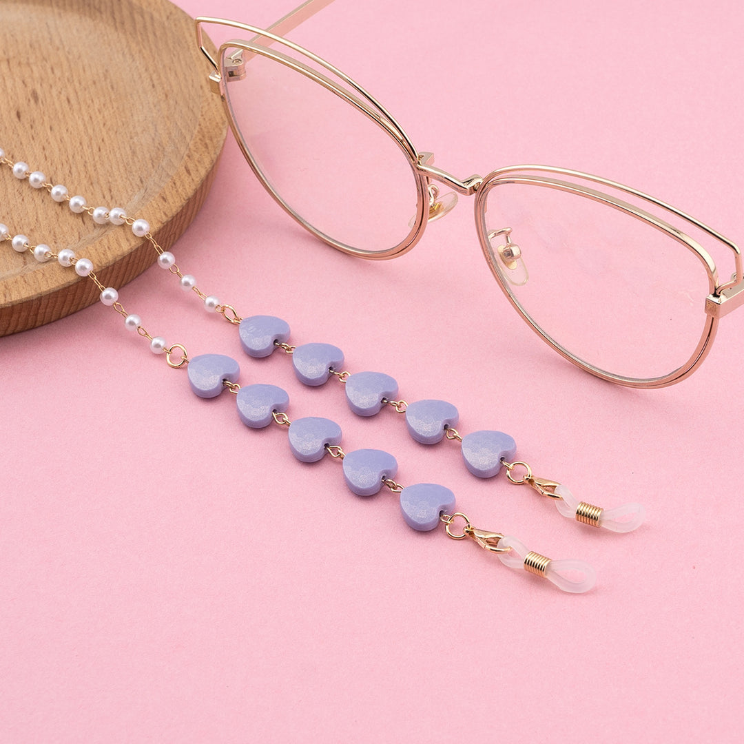 Decorative Heart-Shaped Eyewear Chain Kalsten