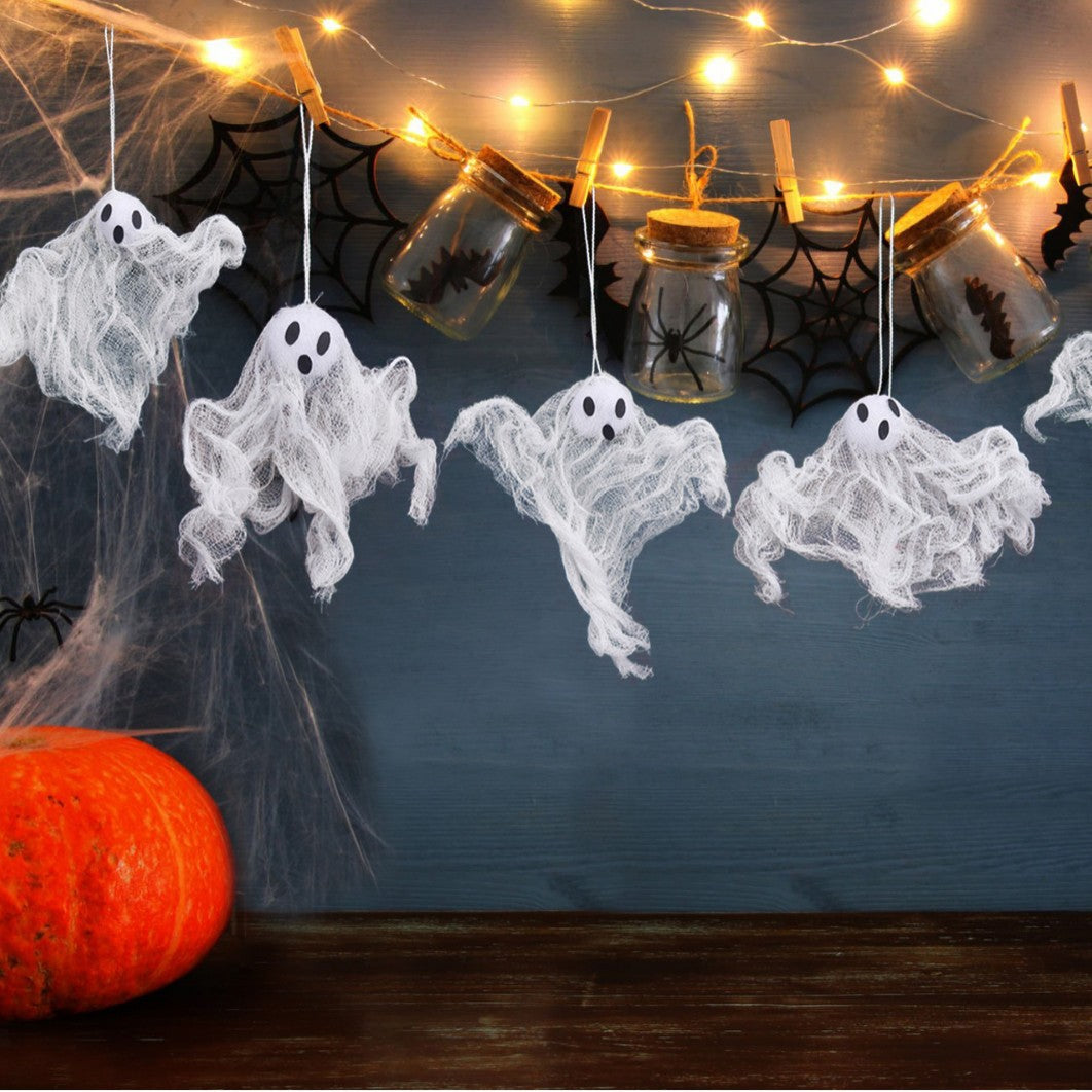 Decorative ghost figure made of satin