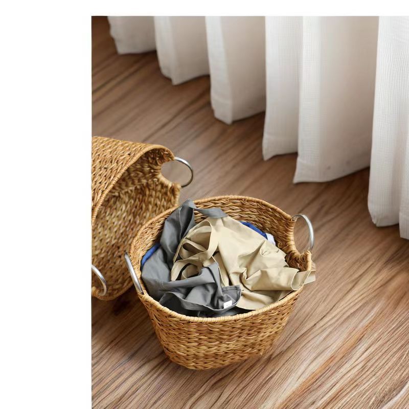 Rustic Woven Laundry Hamper Kalsten