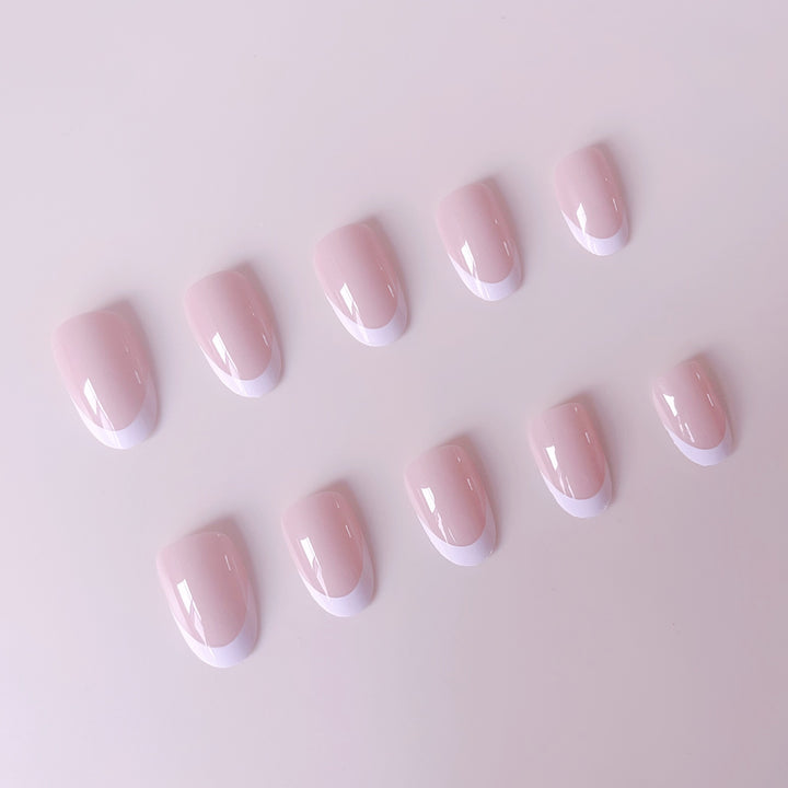 Artificial Nail Set in Elegant French-Style Kalsten