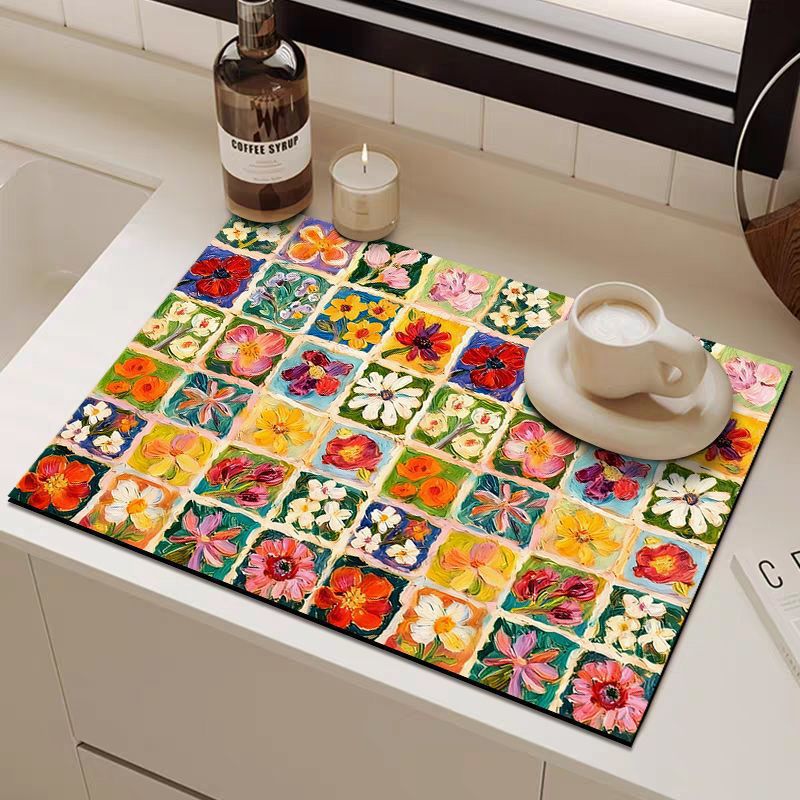 Decorative Floral Art Mat Kalsten